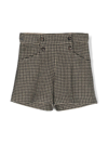 BONPOINT HOUNDSTOOTH-PATTERN TAILORED SHORTS