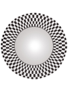 Fornasetti Egocentrismo Wood Convex Mirror In Bia