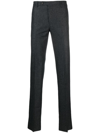 Rota Tailored Check-pattern Trousers In Grey