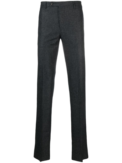 Rota Tailored Check-pattern Trousers In Grey