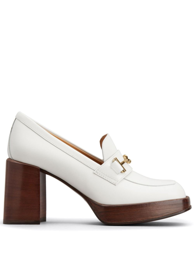 Tod's 90mm Leather Pumps In White