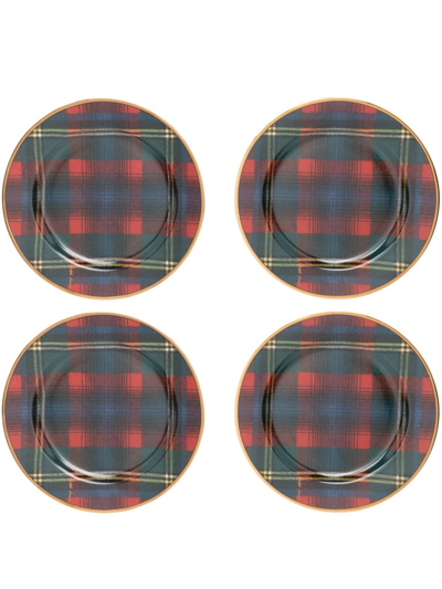 Polo Ralph Lauren Alexander Dessert Plates (set Of Four) In Blue