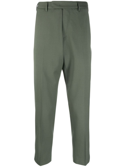 Pt Torino Tailored Pressed-crease Chinos In Green