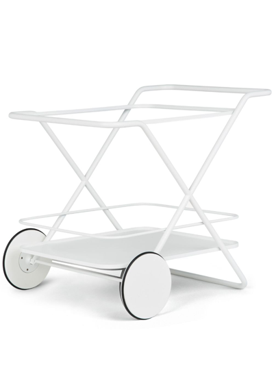 Fornasetti Rectangular Food Trolley In White