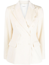 P.a.r.o.s.h Single-breasted Button-front Blazer In Neutrals