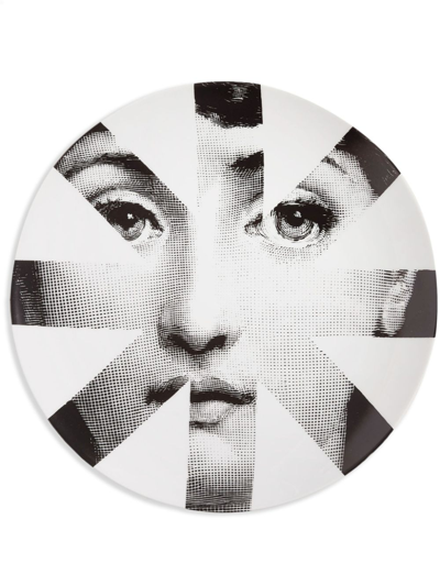 Fornasetti Tema E Variazioni N.48 Wall Plate In White