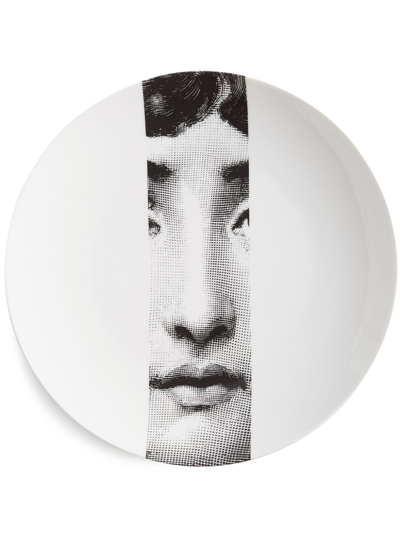 Fornasetti Tema E Variazioni N.33 Wall Plate In White