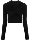 THE ANDAMANE NARISSA HOODED CROPPED TOP