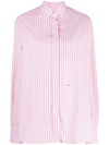 Saks Potts William Cotton Poplin Shirt In Pink