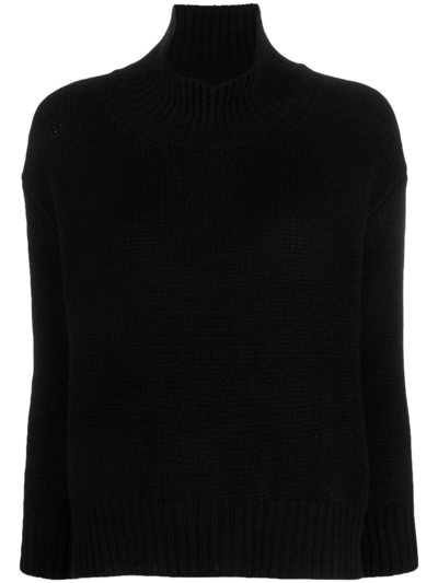 Liska Ribbed-knit Cashmere Jumper In Schwarz