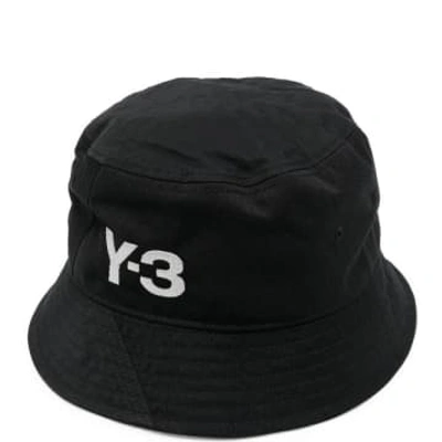 Y-3 Embroidered-logo Bucket Hat In Black