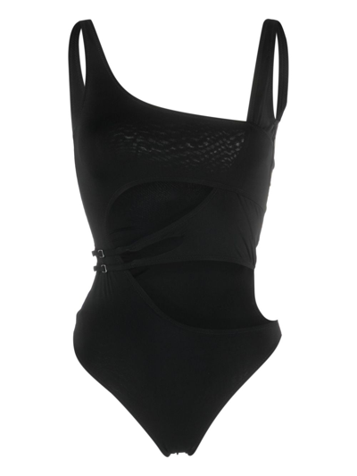 Off-white Off One-piece Swimsuit In Nero
