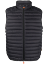 SAVE THE DUCK LOGO-PATCH PADDED GILET