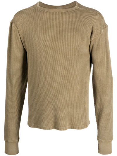 Entire Studios Round-neck Organic Cotton Jumper In Neutrals