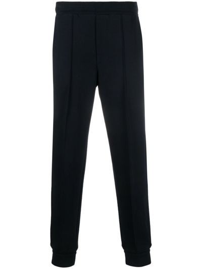 Zegna Cotton Tailored Trousers In Blue