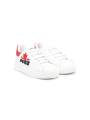 DSQUARED2 LOGO-PATCH LACE-UP SNEAKERS