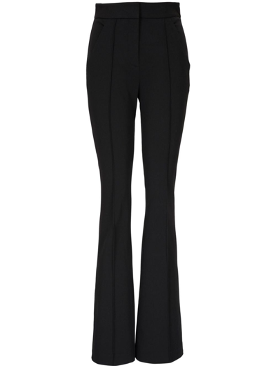 Veronica Beard High-waisted Flared Trousers In Black