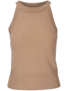Veronica Beard Wide-knit Cashmere Knitted Top In Neutrals