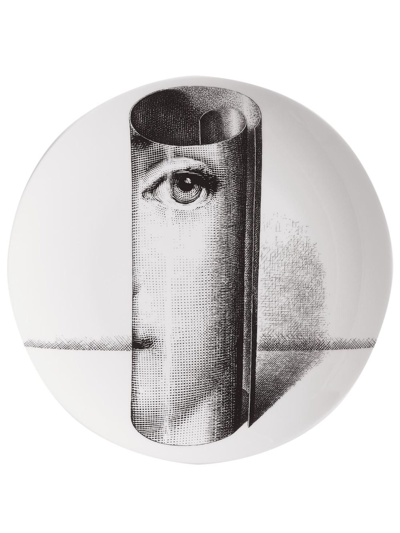 Fornasetti Tema E Variazioni N.199 Wall Plate In White