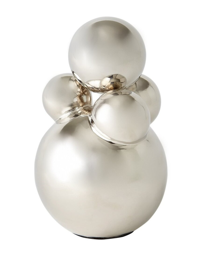 Global Views Decorative Bubble Orb Holder In Nickel
