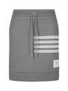 Thom Browne 4-bar Stripe Miniskirt In Med Grey