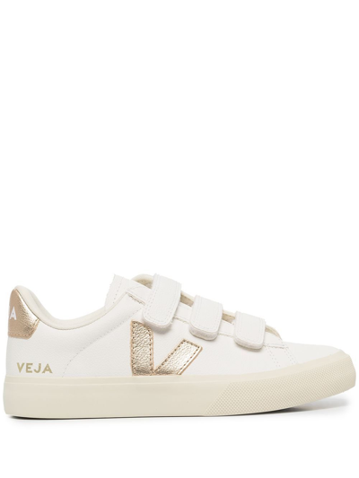 VEJA WHITE CHROMEFREE LEATHER SNEAKERS,RC050276217778000