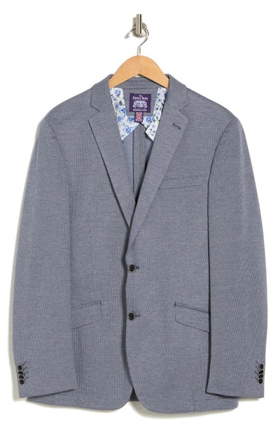 Savile Row Co Textured Knit Sport Coat In Navy