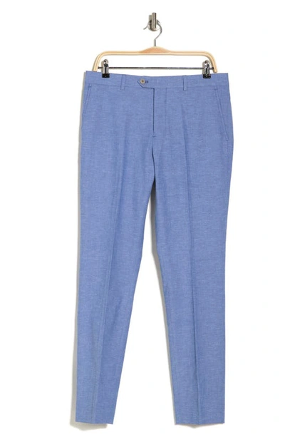 Original Penguin Stretch Chambray Pants In Blue