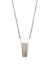 Rick Owens Logo-engraved Chain Necklace In Silver