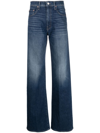 Mother High-waist Wide-leg Jeans In Blue