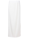 Neriage Pleated Maxi Skirt In White