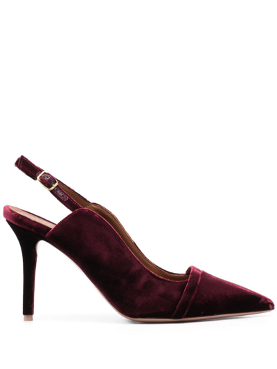 Malone Souliers Marion 85mm Suede Pumps In Red