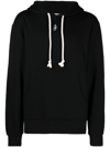 JW ANDERSON LOGO-EMBROIDERED DRAWSTRING HOODIE