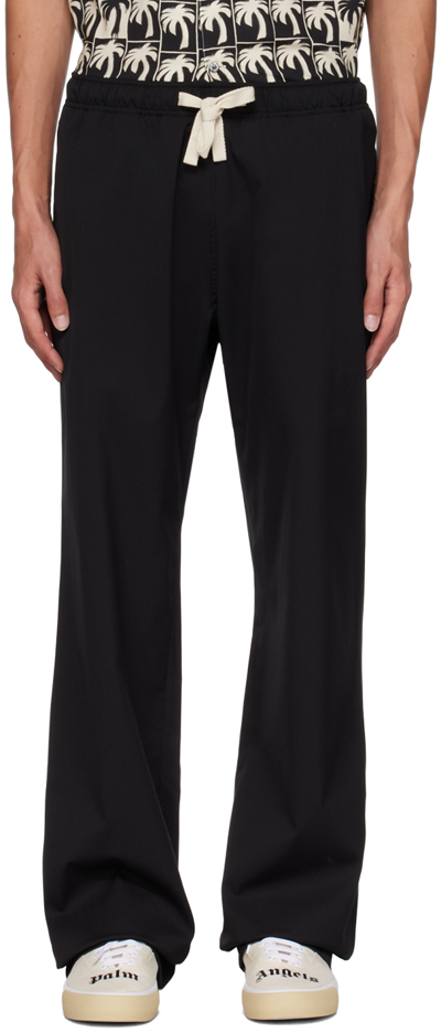 Palm Angels Track Belt Pant In Nero