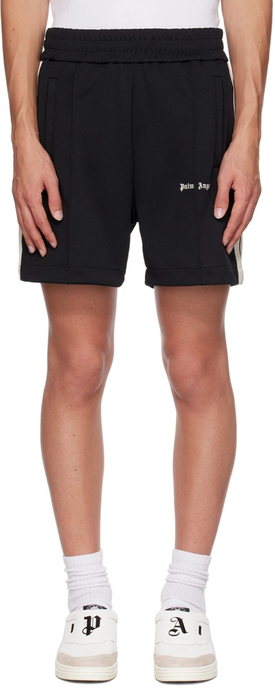 Palm Angels New Classic Track Shorts In Black_white