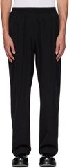ACNE STUDIOS BLACK RELAXED-FIT TROUSERS
