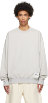 Jil Sander Logo-patch Detail Sweatshirt In Grey