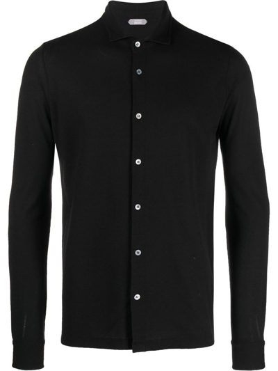 Zanone Shirt Clothing In Black