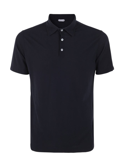 Zanone Short Sleeves Polo Clothing In Blue