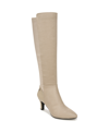 Lifestride Gracie Knee High Boot In Beige Microsuede