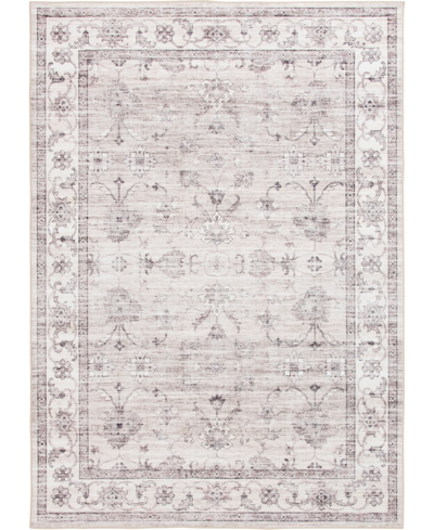 Trisha Yearwood Home Revitalize Washable Vicosa 7'6" X 9'6" Area Rug In Beige