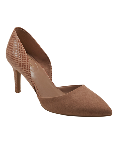 Bandolino Grenow D'orsay Pointed Toe Pump In Taupe Multi