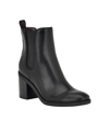 Tommy Hilfiger Brae Chelsea Boot In Black- Faux Leather/textile