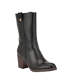 Tommy Hilfiger Theal Bootie In Black- Faux Leather
