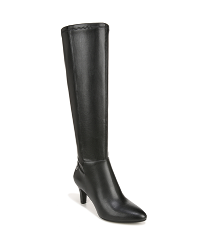 Lifestride Gracie Dress Boots In Black Faux Leather