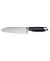 Berghoff Stainless Steel 7" Santoku Knife In Black