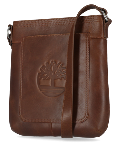 Timberland Leather Crossbody Purse Shoulder Bag In Cognac