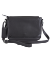 MANCINI PEBBLED COLLECTION AMY LEATHER CROSSBODY BAG