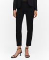 Mango Straight Leg Pants In Black