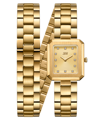 Jbw Women's Arc Double Stainless Steel Bracelet Watch, 23mm X 25mm In Gold